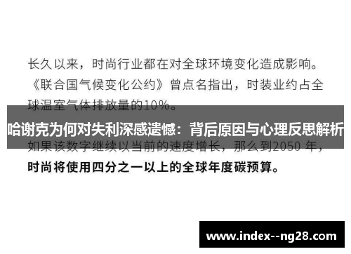 哈谢克为何对失利深感遗憾：背后原因与心理反思解析